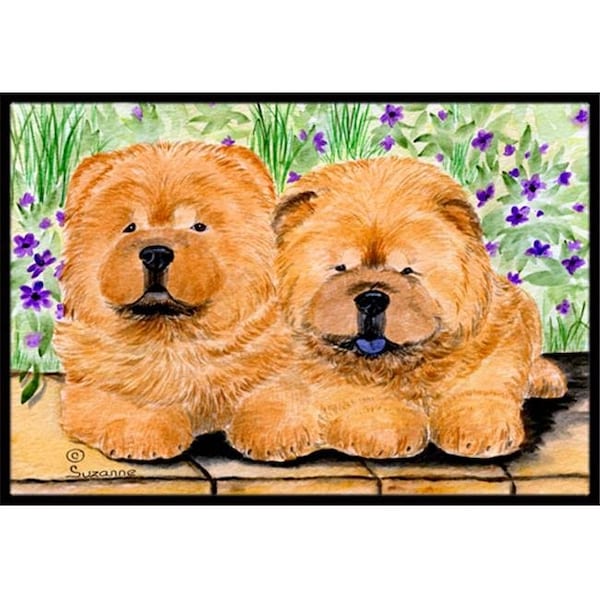 Carolines Treasures Carolines Treasures SS8123JMAT Chow Chow Indoor Or Outdoor Doormat - 24 x 36 in. SS8123JMAT - main